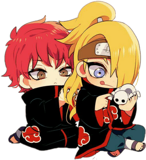 Sasori Deidara Sasodei Naruto Narutoshippuden Anime - Naruto Anime Cute, HD Png Download PNG image with transparent background
