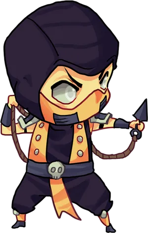 Chibi Ninja Character PNG Image