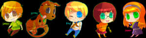 Chibi Movie Game Characters - Chibi Scooby Doo Characters, HD Png Download PNG image with transparent background