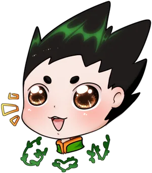 Chibi Style Anime Character PNG Image