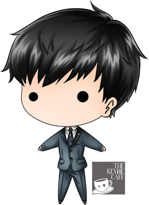 Chibi Style  Businessman  Illustration PNG image with transparent background