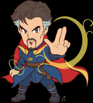 Chibi Style Doctor Strange PNG image with transparent background