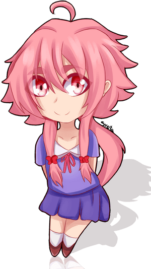 Yuno Gasai Png - Yuno Gasai Chibi Png, Transparent Png PNG image with transparent background