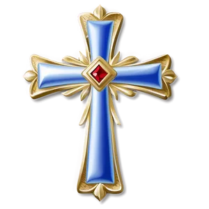 Chic Cross Emblem Png Jdf PNG Image