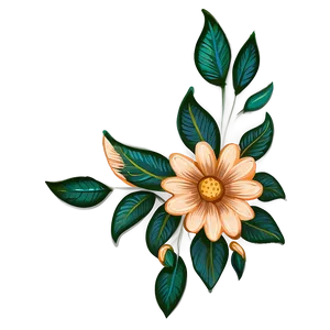 Chic Flower Drawing Png Hap PNG Image