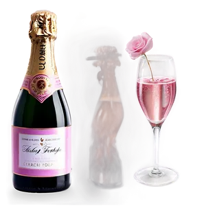 Chic Pink Champagne Toasting Png 73 PNG Image