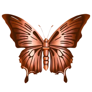 Chic Rose Gold Butterfly Png 25 PNG Image