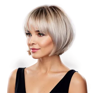 Chic Short Hairstyle Png Atq PNG Image