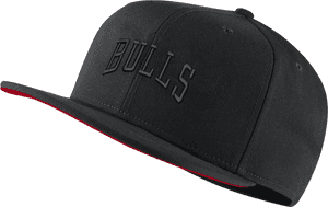Chicago Bulls Black Cap PNG image with transparent background