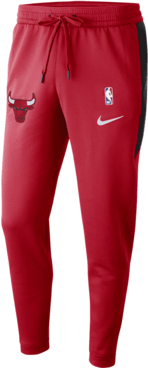 Chicago Bulls Nike Therma Flex Pants PNG image with transparent background