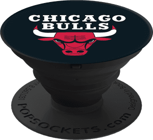 Chicago Bulls Pop Socket Design PNG image with transparent background