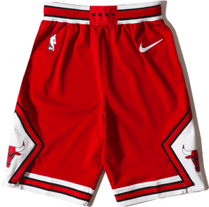 Chicago Bulls Red Basketball Shorts PNG image with transparent background