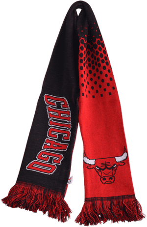 Chicago Bulls Team Scarf PNG image with transparent background