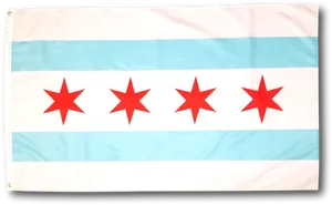 Chicago City Flag PNG Image