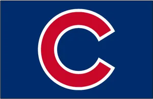 Chicago Cubs Logo Blue Background PNG Image