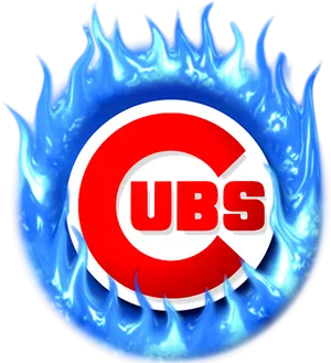 Chicago Cubs Logo Flaming Design PNG Image