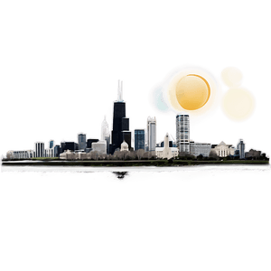 Chicago Skyline PNG ucg PNG image with transparent background