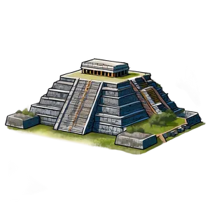 Chichen Itza Birds Eye View Png Drj45 PNG Image