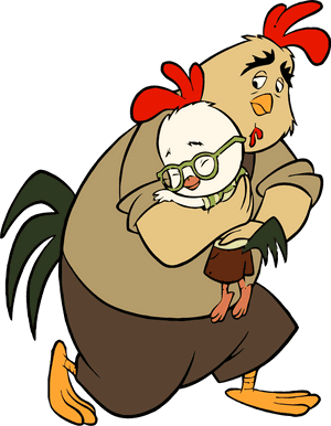 Chicken Little Buck Cluck Hug Clipart Png - Chicken Little And Buck Cluck, Transparent Png PNG with transparent background