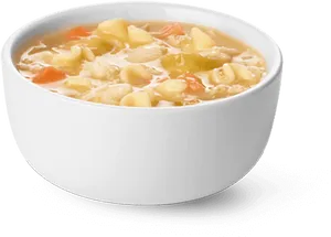 Chicken Noodle Soup Bowl PNG Image