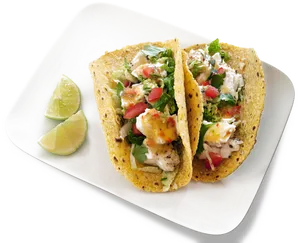 Chicken Tacoswith Lime Wedges.jpg PNG Image