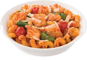 Chicken Tomato Pasta Dish PNG Image