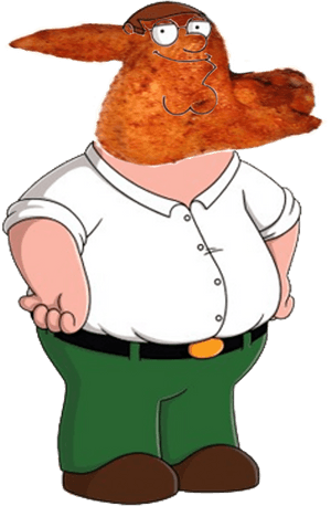 Chicken Wing Head Peter Griffin By Darthraner83 - Peter Griffin Png, Transparent Png PNG image with transparent background