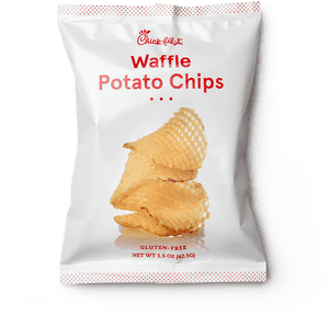 Chickfil A Waffle Potato Chips Package PNG image with transparent background