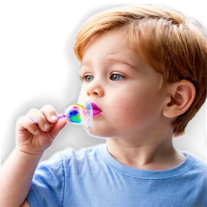 Child Blowing Bubbles Png Ilv PNG Image