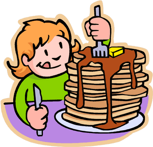 Join Us For A Family Pancake Breakfast Nov - Eating Breakfast Clipart, HD Png Download PNG image with transparent background
