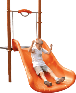 Wide Glide Slide - Kid On A Slide Png, Transparent Png PNG with transparent background