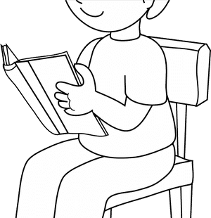 Child Sitting On Chair Clipart - Sitting Black And White Clipart, HD Png Download PNG image with transparent background