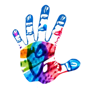 Child's Handprint Illustration Png Mxx PNG Image