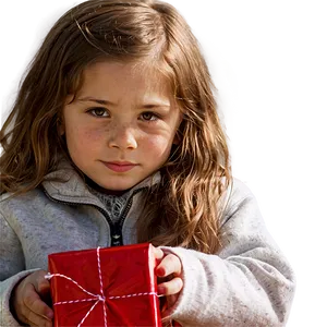 Child With Christmas Gift Png 65 PNG Image