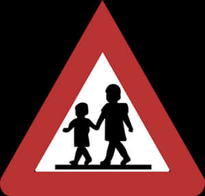 Children Crossing Sign PNG image with transparent background