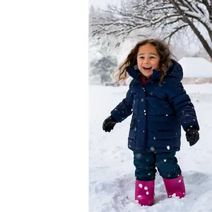 Children Playing In Snowfall Png 06122024 PNG Image