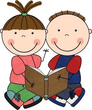 Reading Free Clip Art Children Books Clipart Transparent - Read To A Buddy, HD Png Download PNG image with transparent background