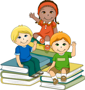 Children Reading Clipart Png - Children Learning Clipart, Transparent Png PNG with transparent background
