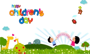 Childrens Day Celebration Illustration PNG Image