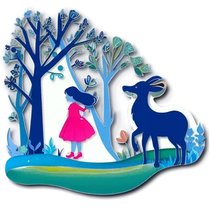 Children’s Fairy Tales Paper Cut Out Png 5 PNG Image