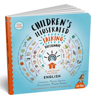 Childrens Illustrated Talking Dictionary Cover PNG image with transparent background