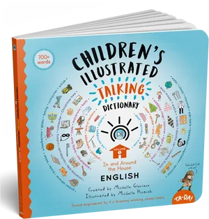 Childrens Illustrated Talking Dictionary Cover PNG Image