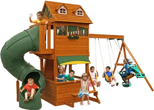 Childrens Playset Outdoor Fun PNG Image