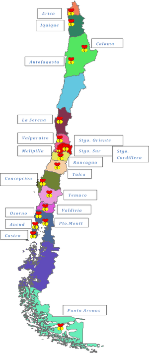 Chile Geothermal Resources Map PNG image with transparent background