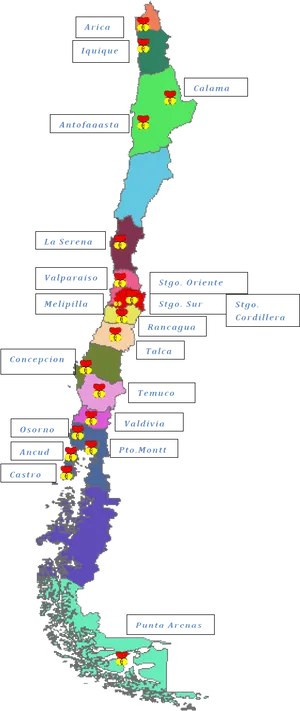 Chile Geothermal Resources Map PNG Image