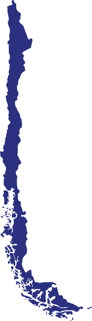 Chile Outline Map PNG image with transparent background