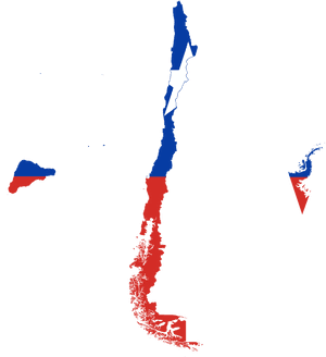 Chile Political Map Colors PNG image with transparent background
