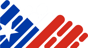Chilean Flag Abstract Design PNG image with transparent background