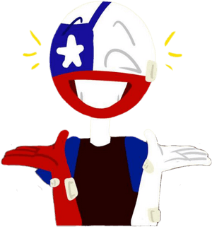 Chilean Flag Anime Character PNG image with transparent background