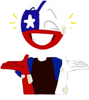 Chilean Flag Anime Character PNG Image